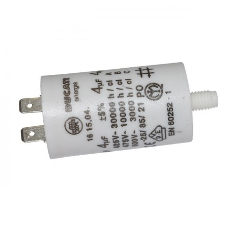 Kondensator m/flatstift 4uF